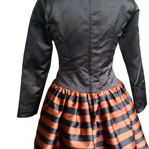 Jeet Vintage Silk Satin Gown | Lace Trim Mesh Lined | Size 6 - Picture 6 of 8